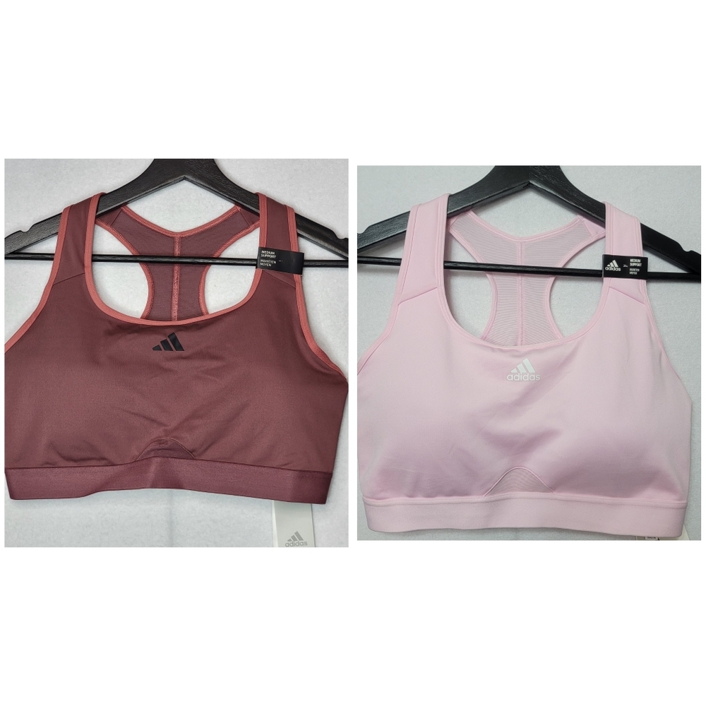 Adidas Women's Pink Sports Bra - 2 PACK!! SIZE 1X.‎ #871